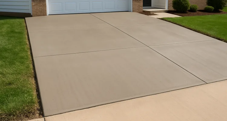 a brand new concrete driveway from Mr. Concrete Construction San Antonio in San Antonio, TX - Garage Concrete Floors