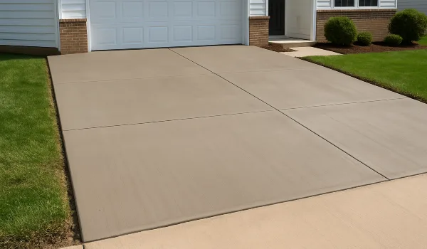 a brand new concrete driveway from Mr. Concrete Construction San Antonio in Schertz, TX - Schertz TX